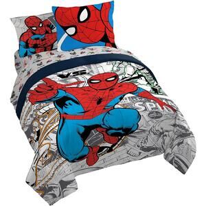 NEW Marvel Spiderman Spidey VS 7 Piece Queen Size Comforter Sheet Set Jay Franco